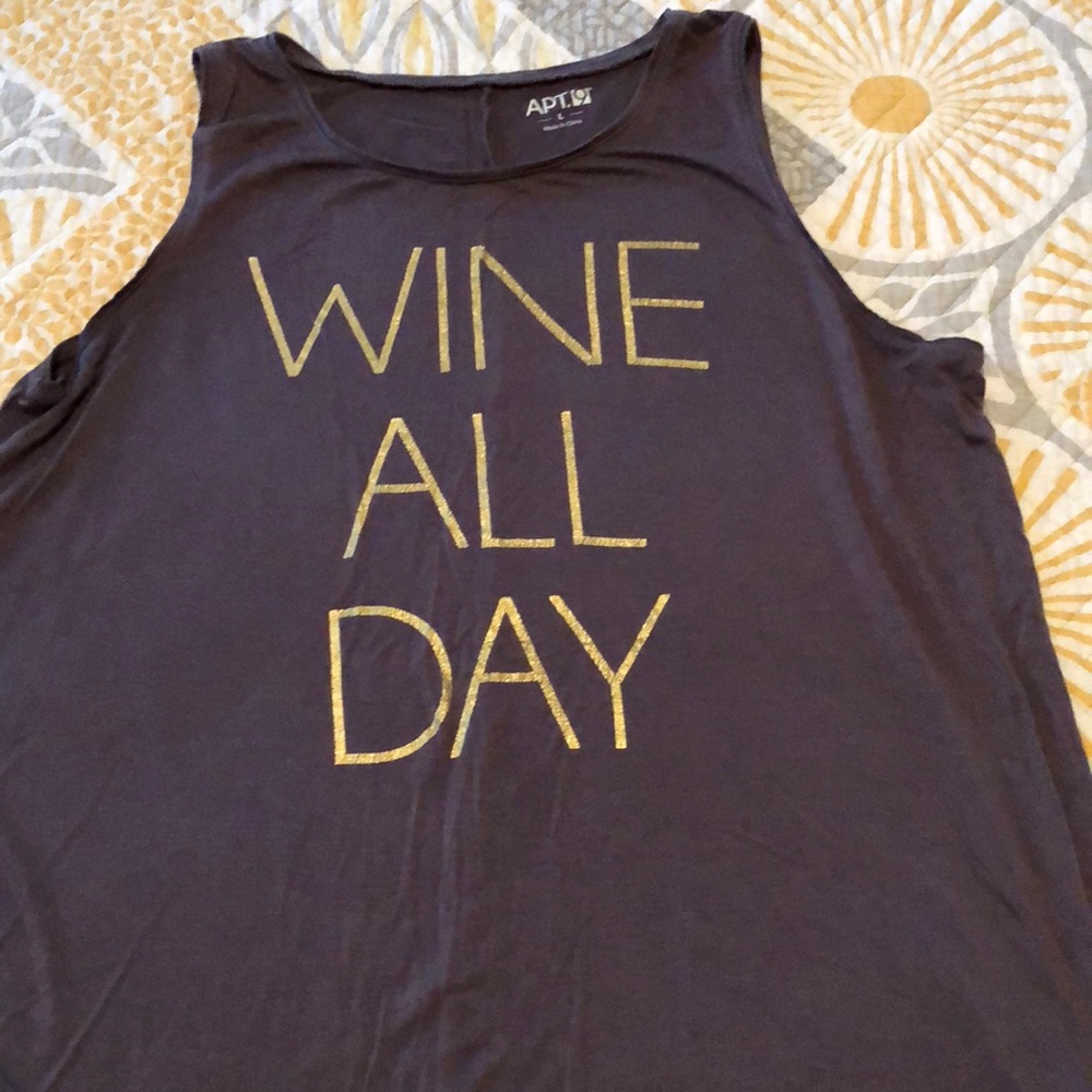 Apt 9 tank top “Wine All Day”